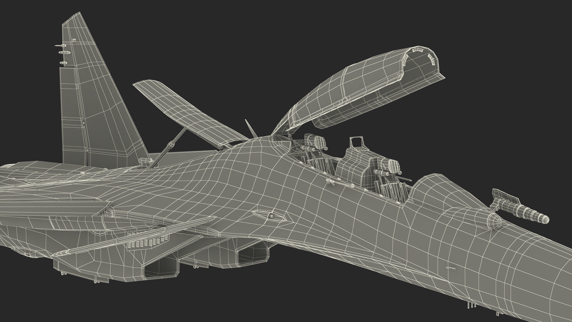 3D Su-30 Rigged for Cinema 4D