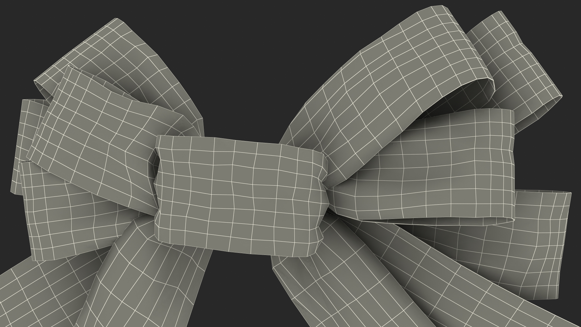 3D Big Red Bow