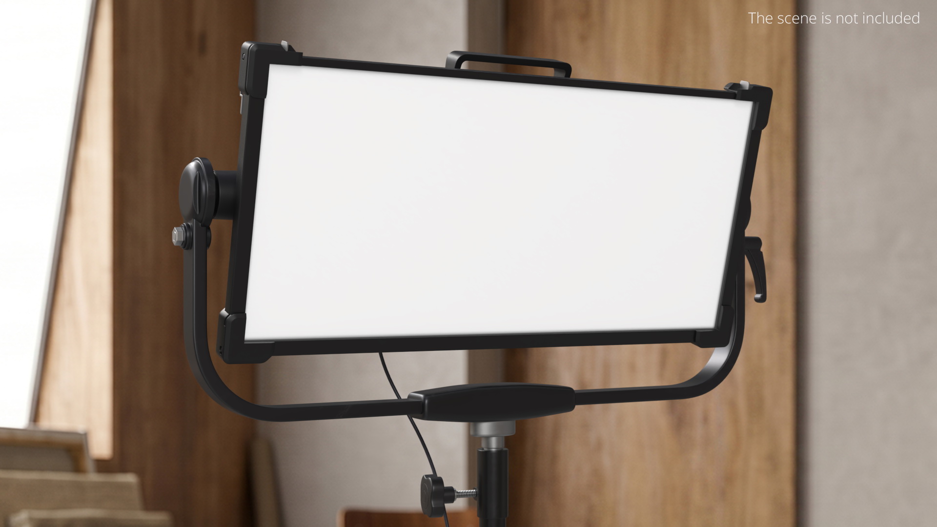 Broadcast Rectangular LED Light Panel Black - view 2