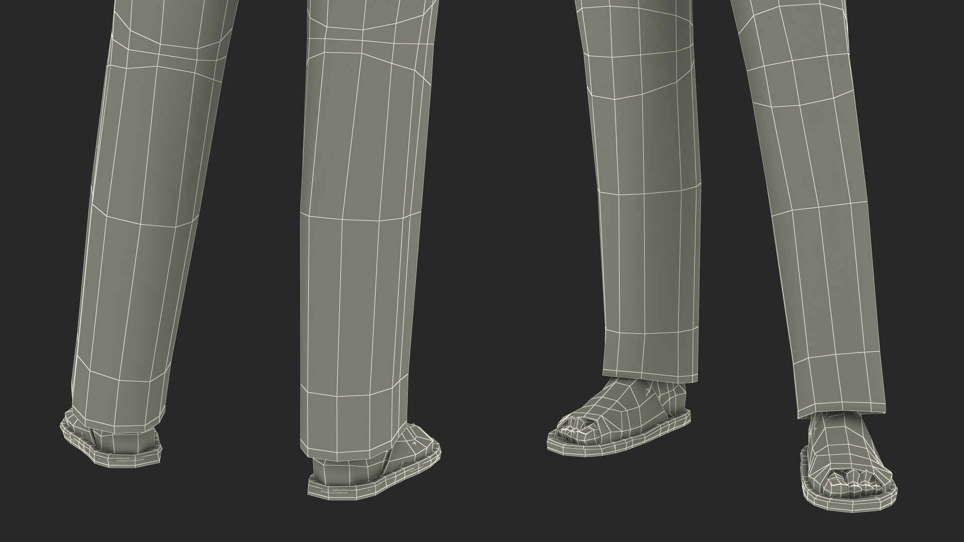 Asian Man Home Style Clothes Standing Pose 3D
