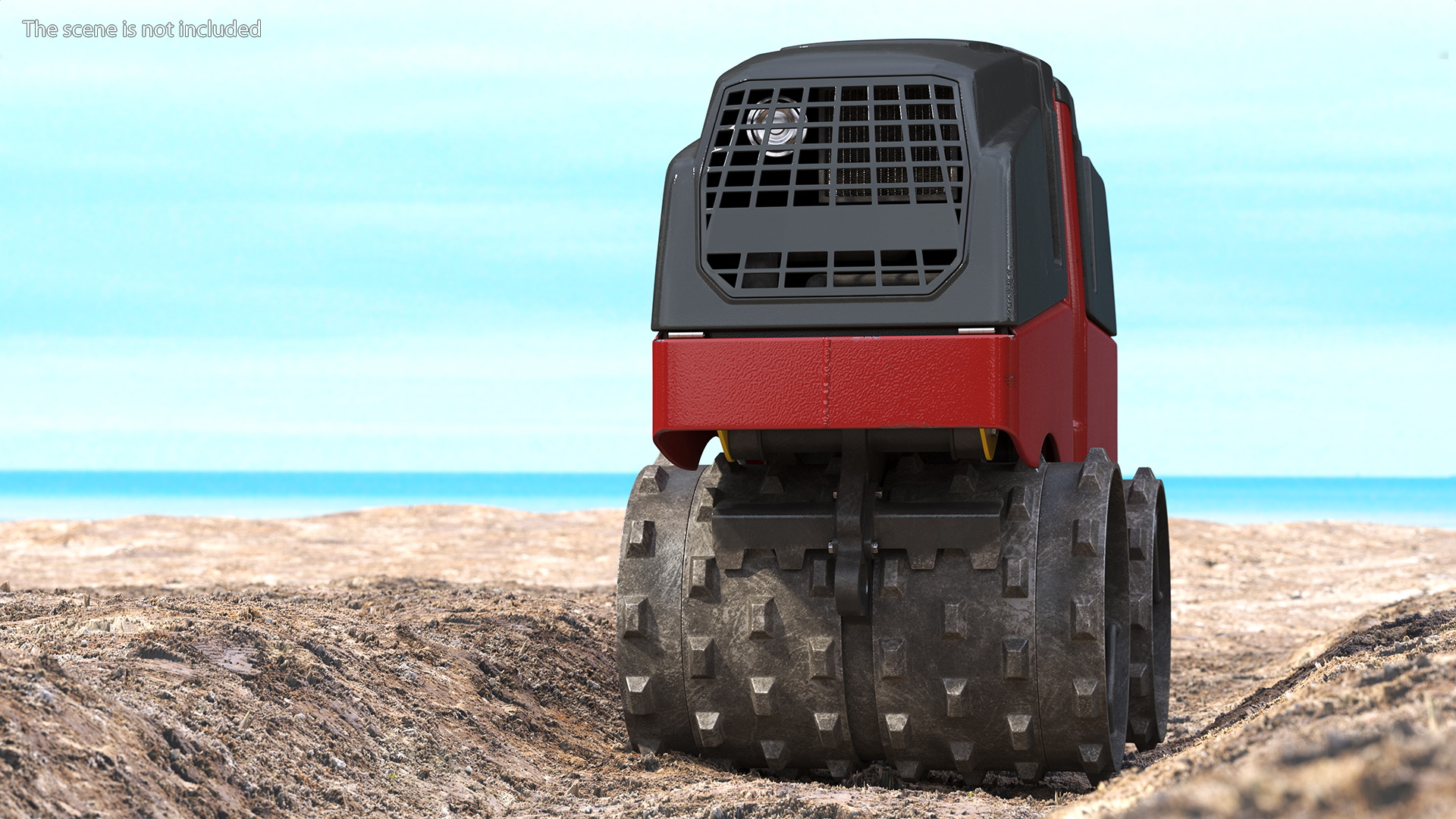 3D Vibratory Trench Roller Dirty Rigged