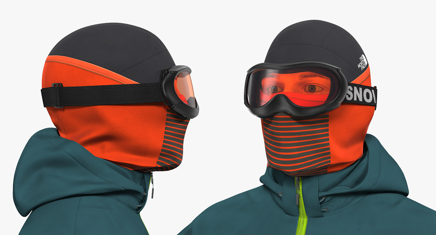 3D Man Traveler with Backpack Rigged model
