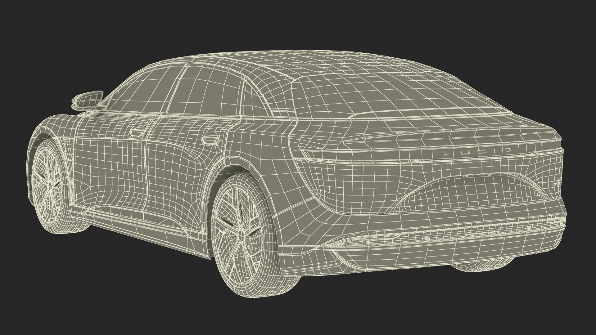 3D model Lucid Air Electric Luxury Sedan Sapphire