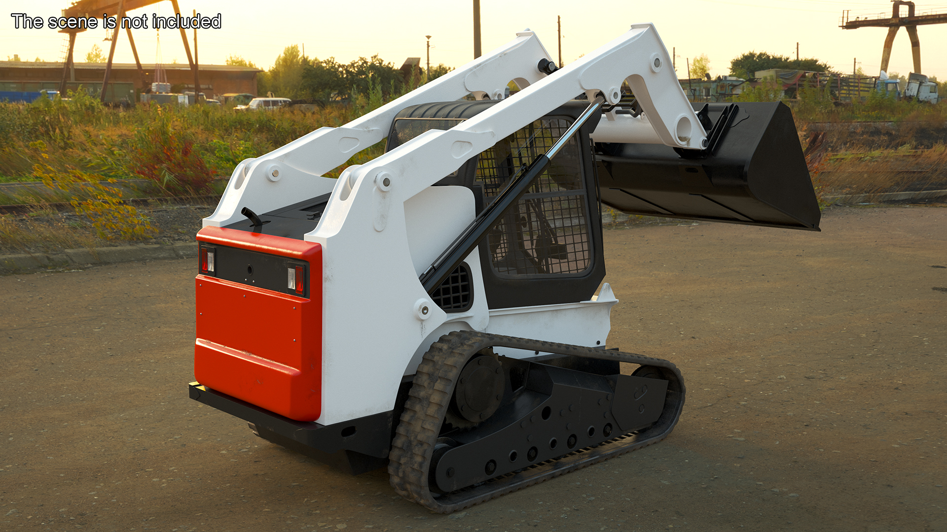 3D model Skid Steer or Compact Track Loader Rigged for Maya