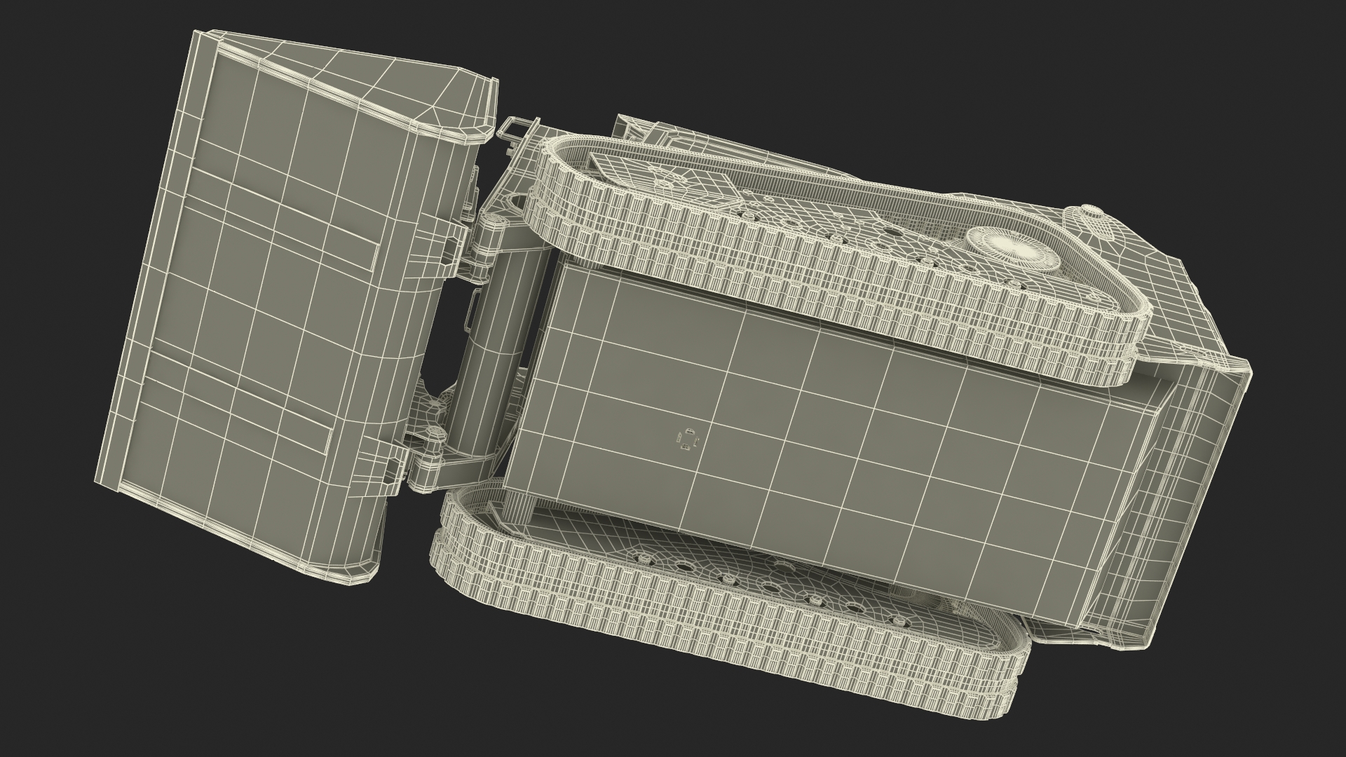 3D model Skid Steer or Compact Track Loader Rigged for Maya