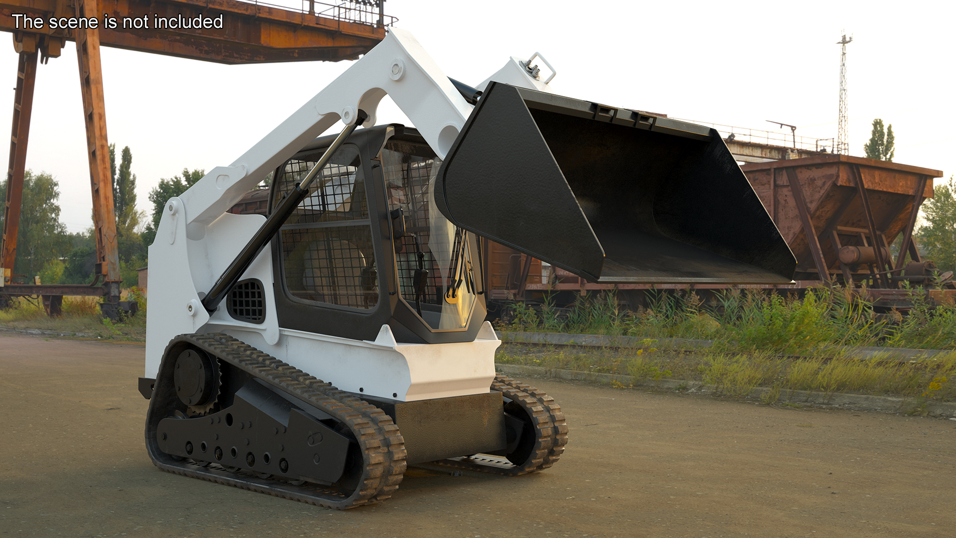 3D model Skid Steer or Compact Track Loader Rigged for Maya