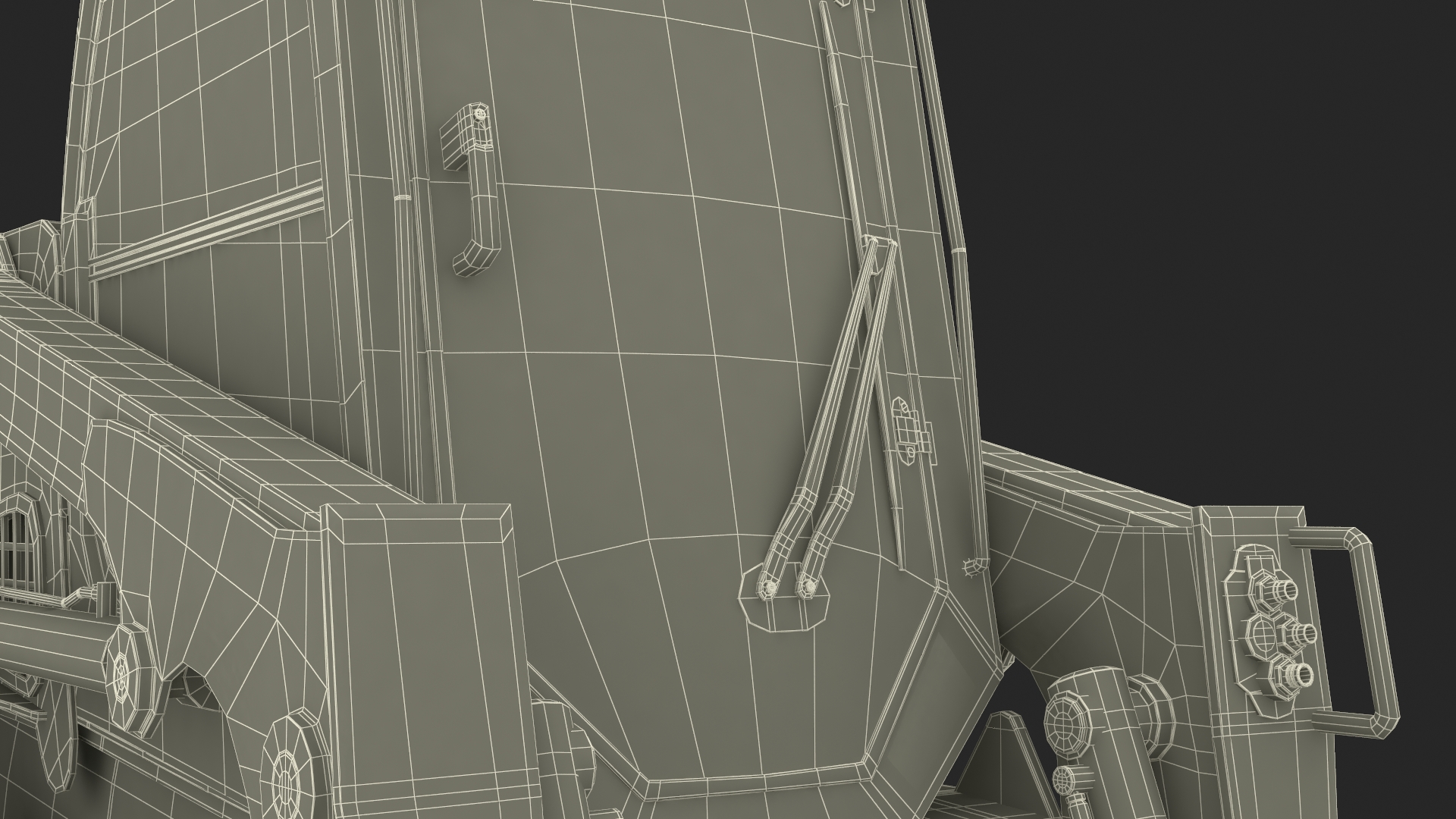 3D model Skid Steer or Compact Track Loader Rigged for Maya
