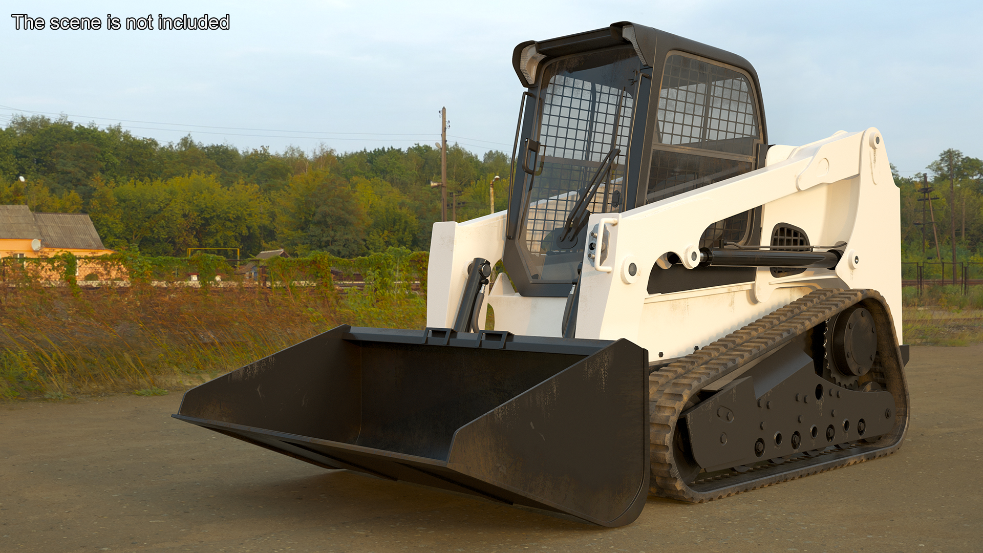3D model Skid Steer or Compact Track Loader Rigged for Maya