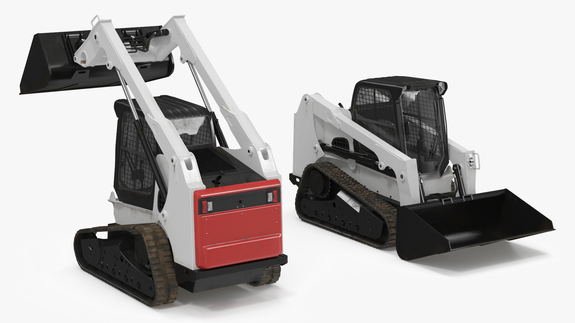 3D model Skid Steer or Compact Track Loader Rigged for Maya