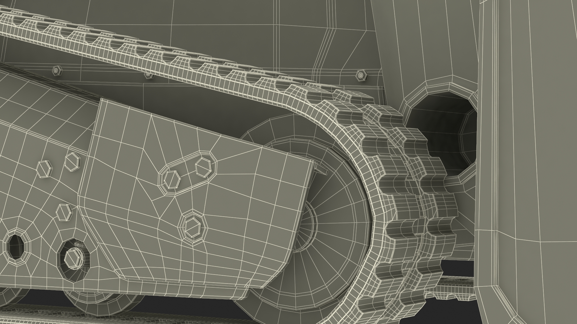 3D model Skid Steer or Compact Track Loader Rigged for Maya