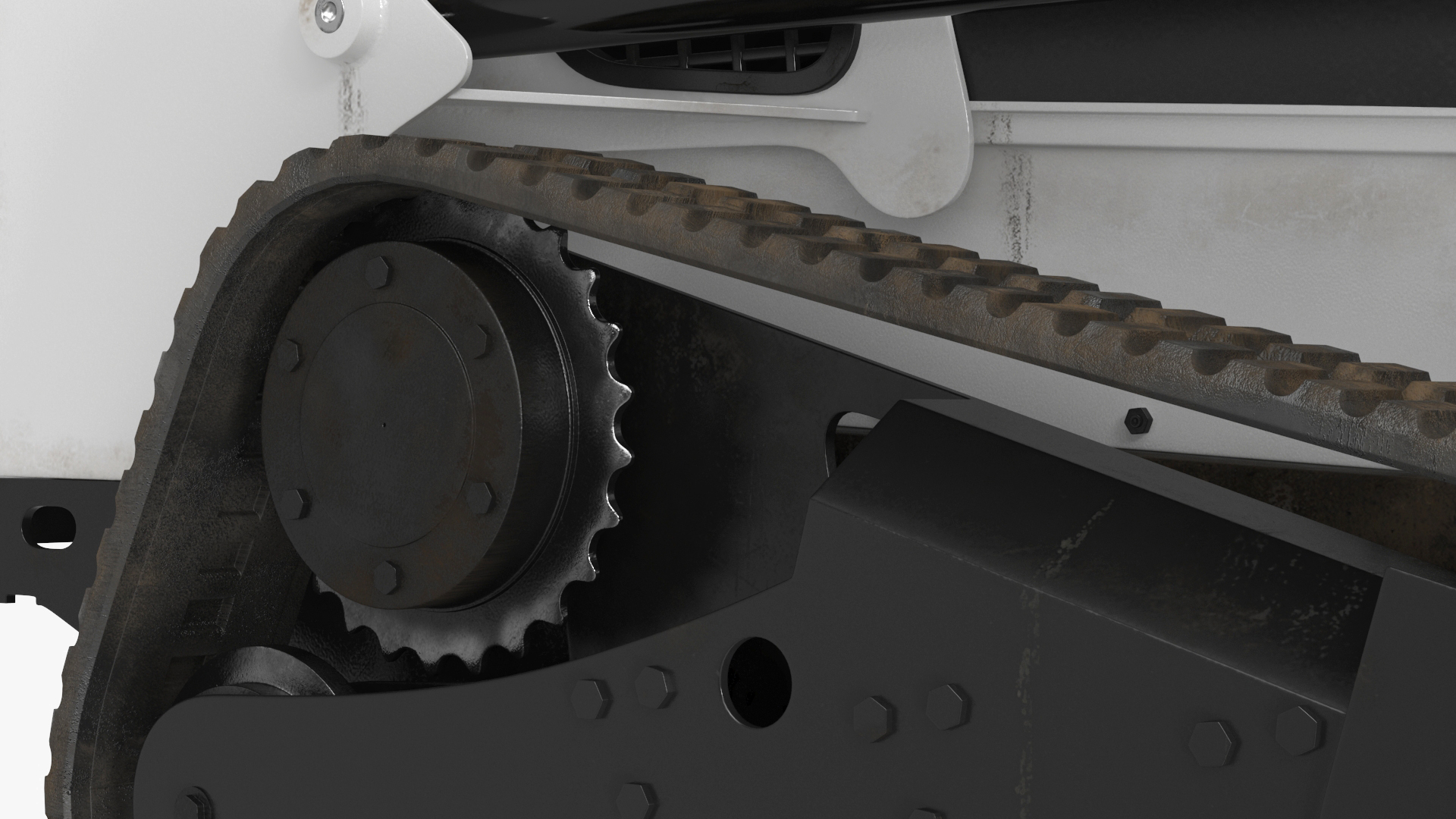 3D model Skid Steer or Compact Track Loader Rigged for Maya