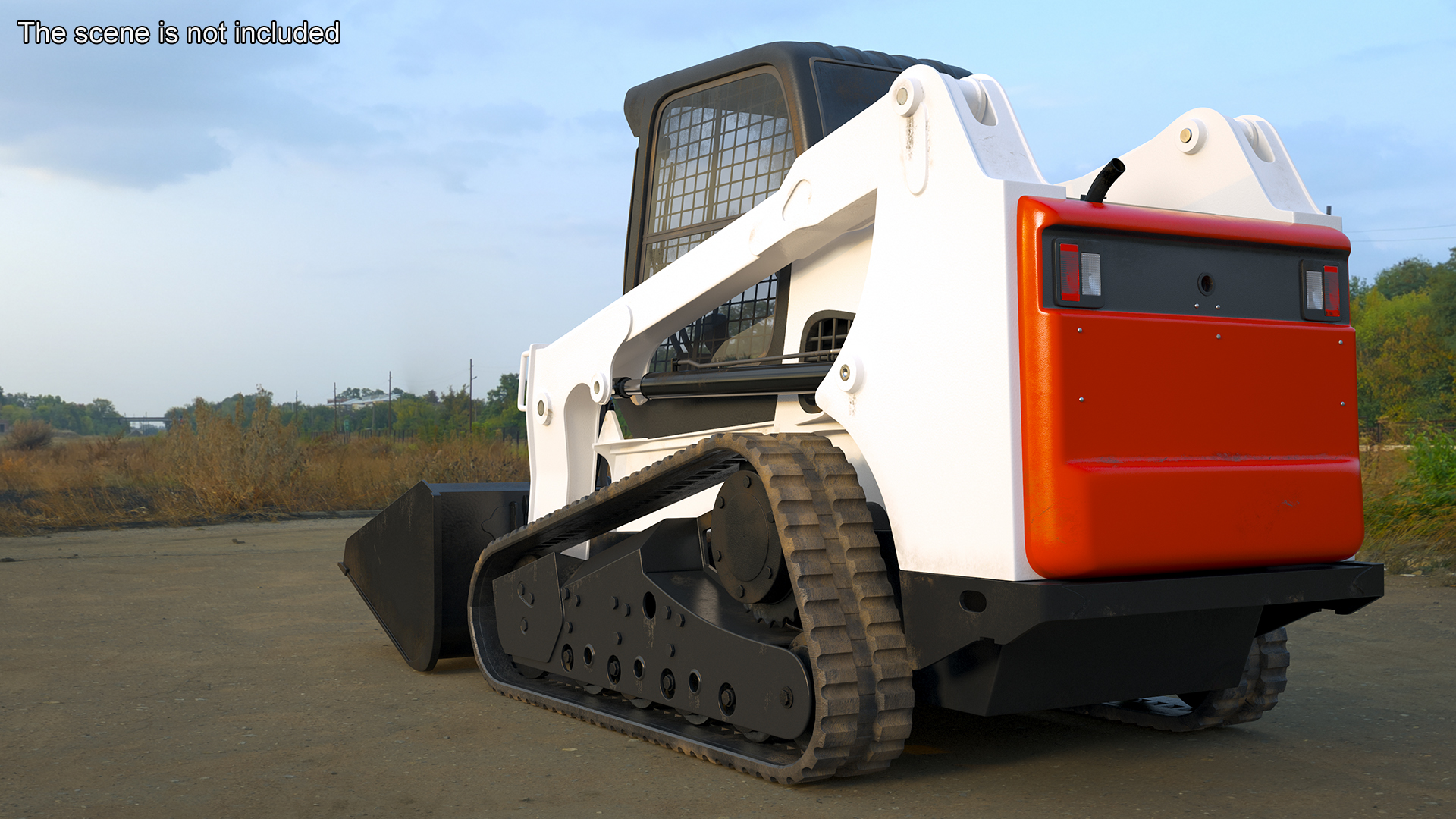 3D model Skid Steer or Compact Track Loader Rigged for Maya