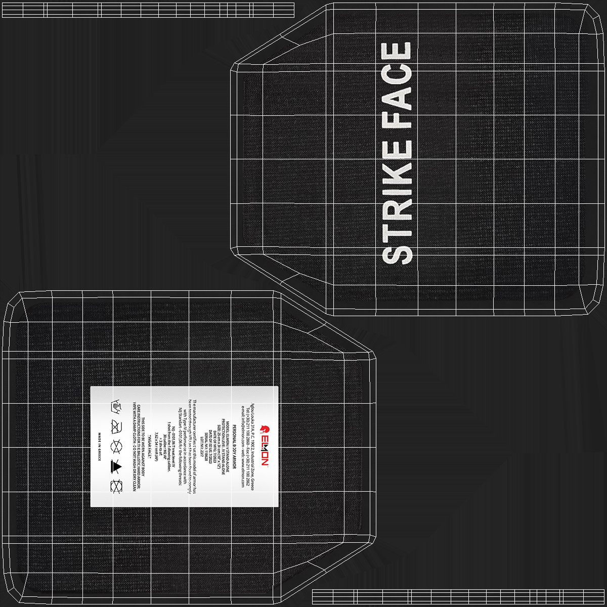 Elmon Ballistic Armor Plate Black, view 10