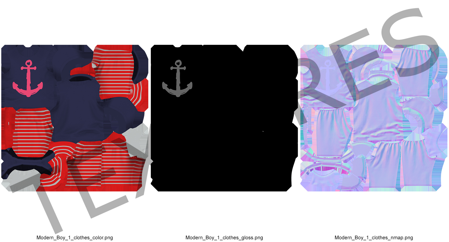 3D model Teenage T Shirt