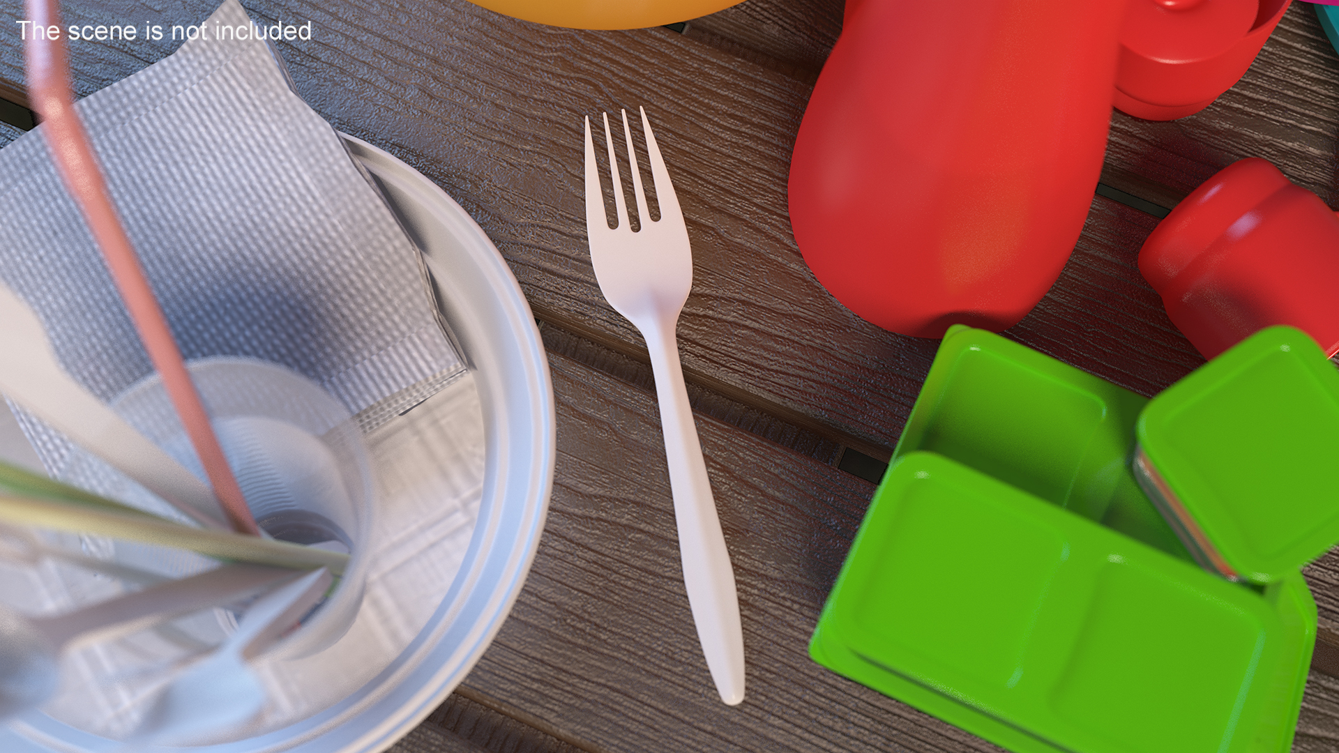 3D model Plastic Fork Utensil