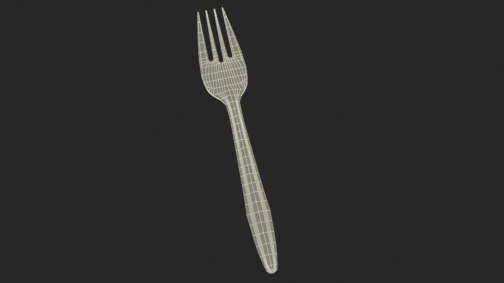 3D model Plastic Fork Utensil