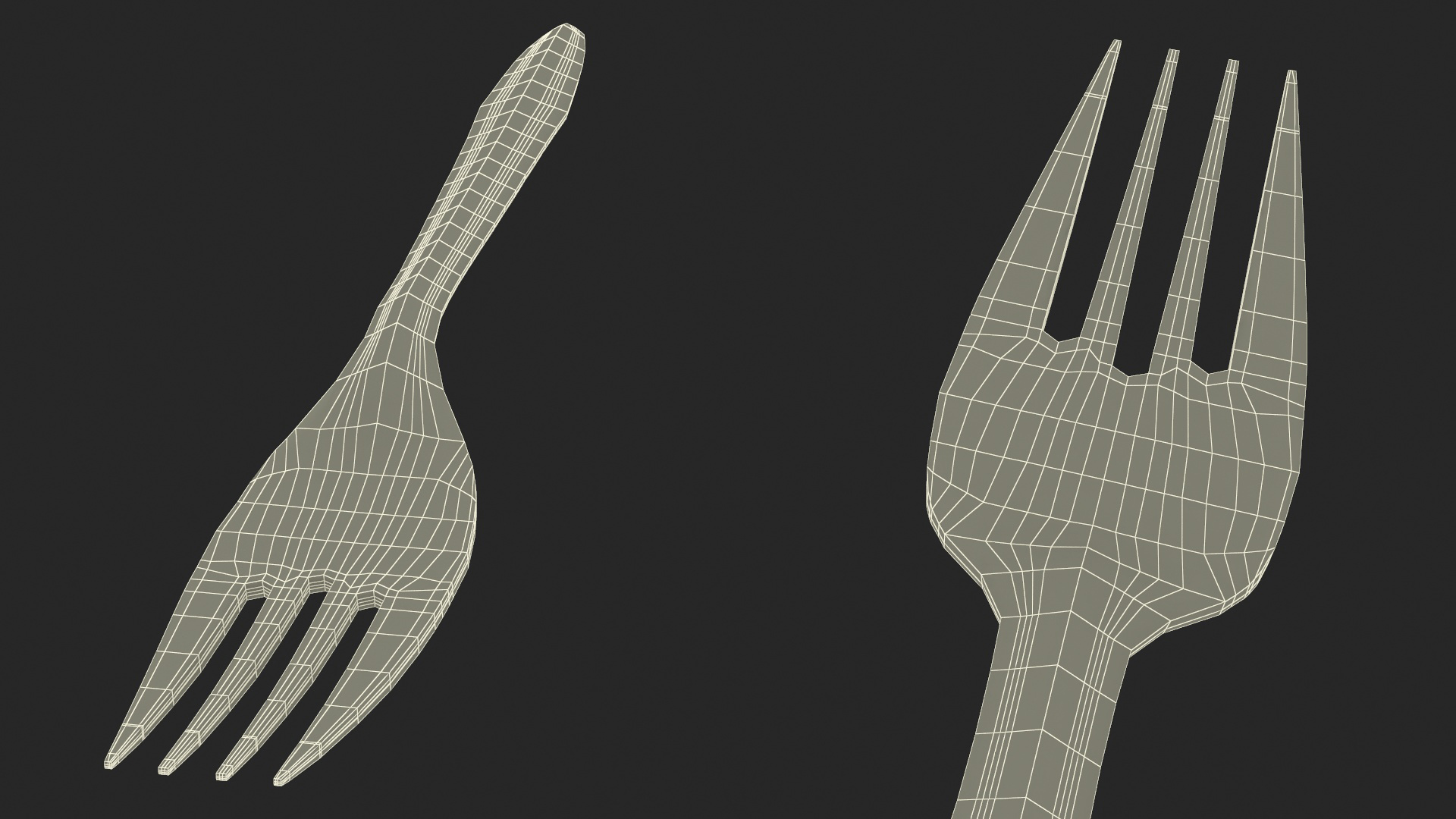 3D model Plastic Fork Utensil