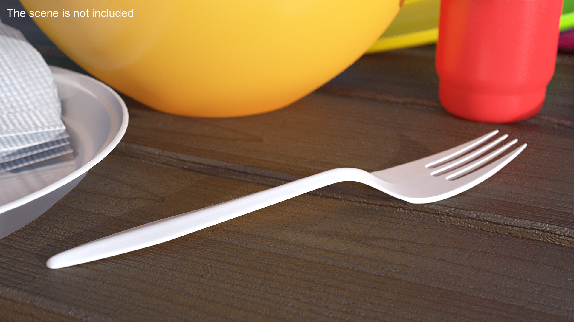 3D model Plastic Fork Utensil