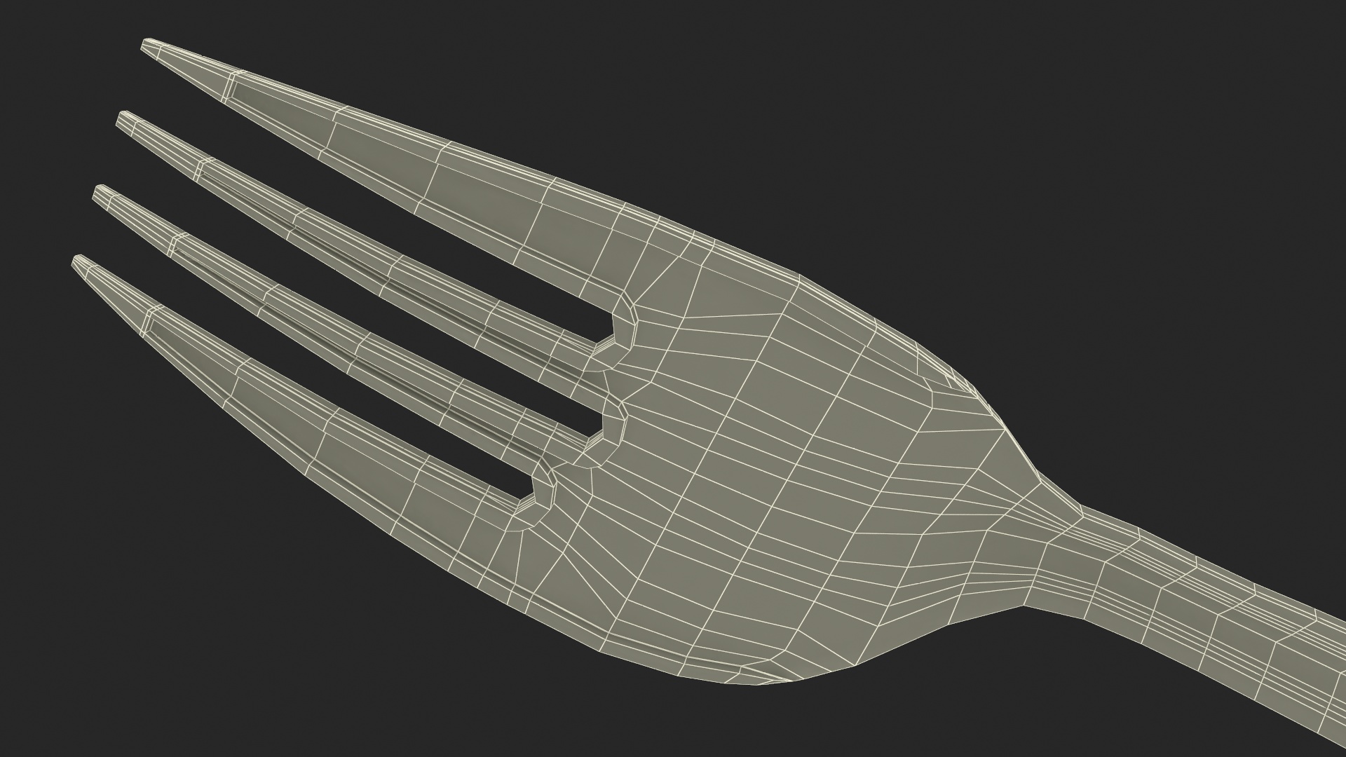 3D model Plastic Fork Utensil