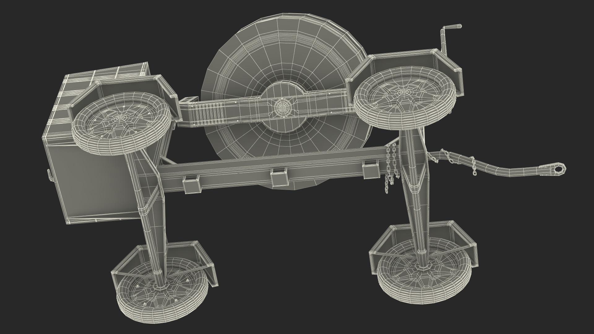 3D Electric Concrete Mixer model