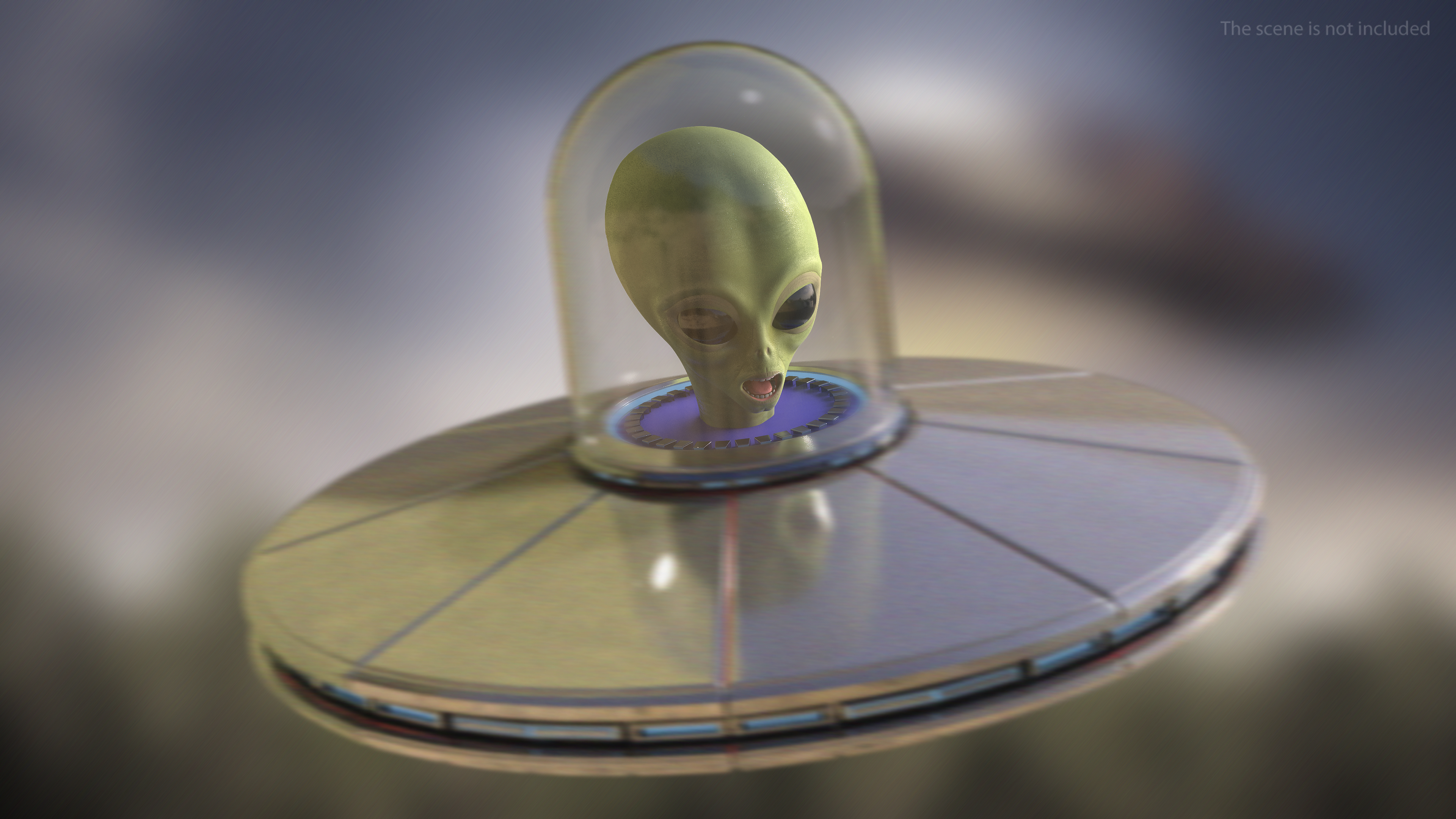 3D model Cartoon Alien Rigged