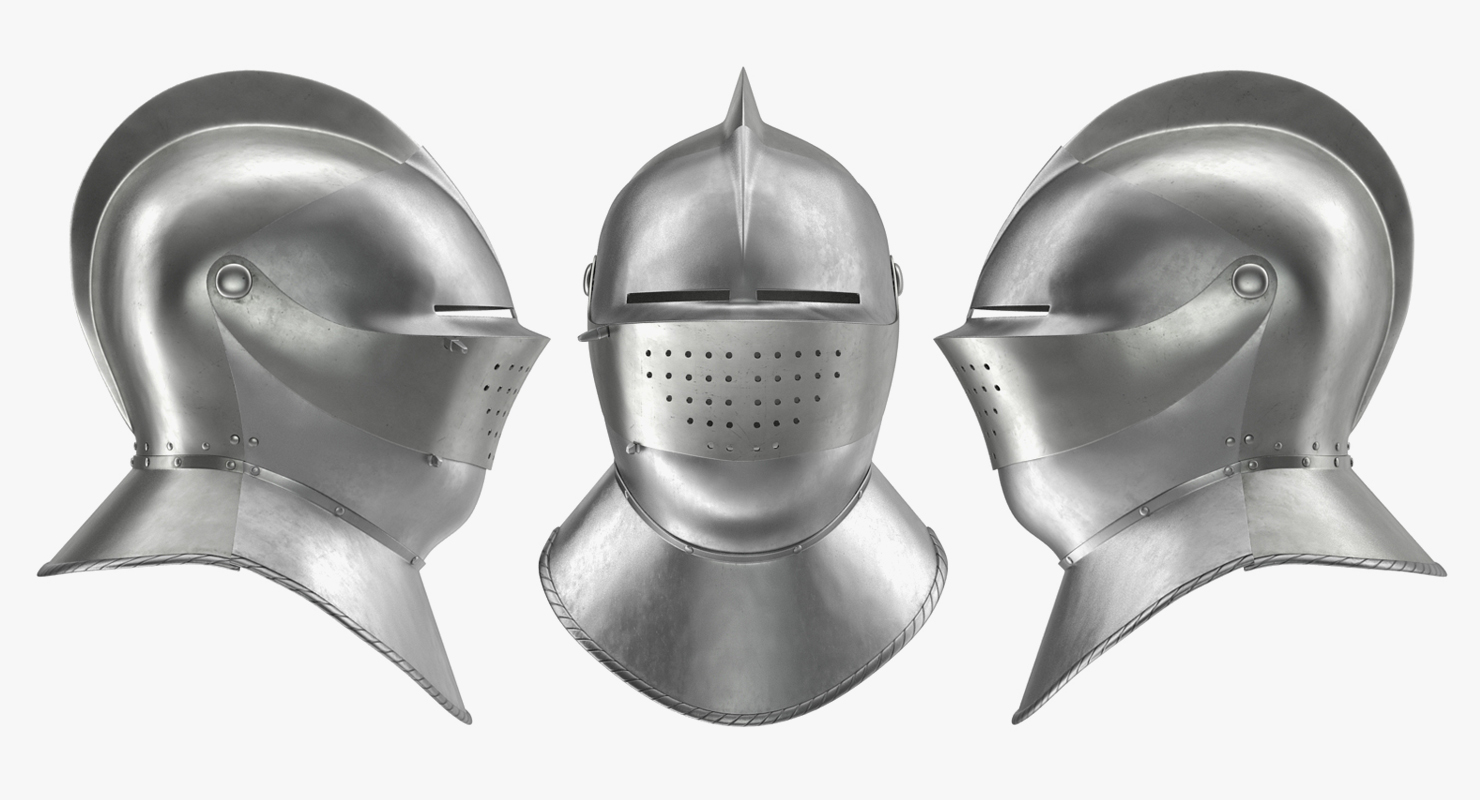Armet Closed Helmet 3D model