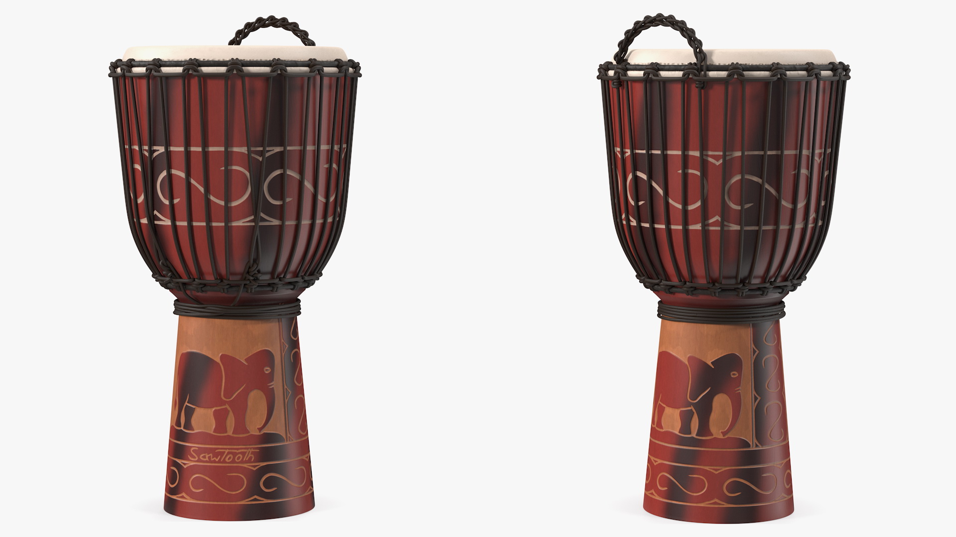 3D model Sawtooth Harmony Series Hand Djembe