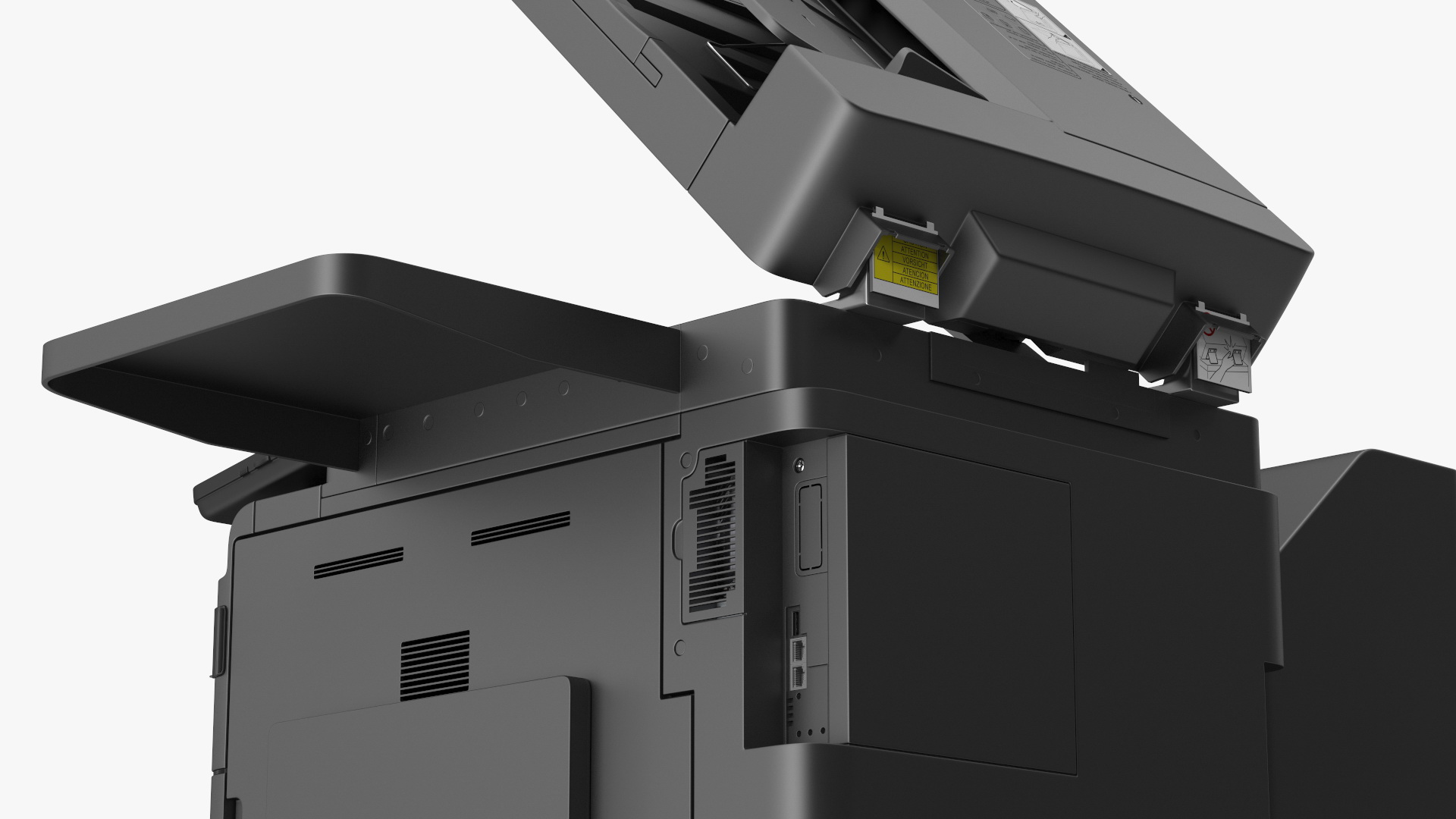 3D Laser MFP Black Scanner and Trays Open model