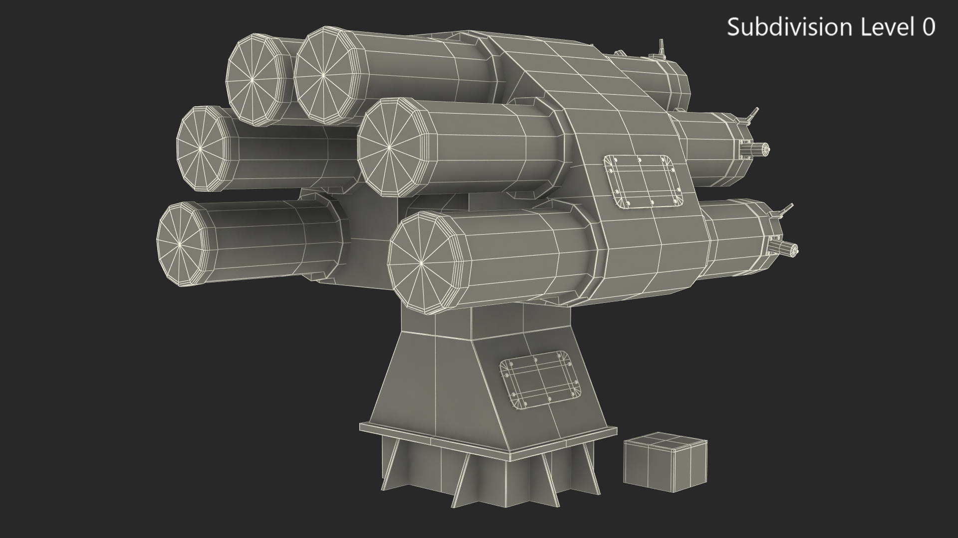 Type 87 Anti Submarine Rocket 3D model