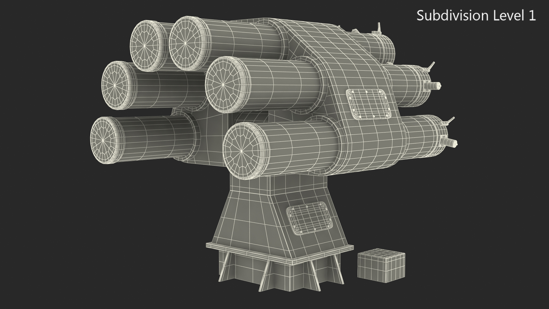 Type 87 Anti Submarine Rocket 3D model