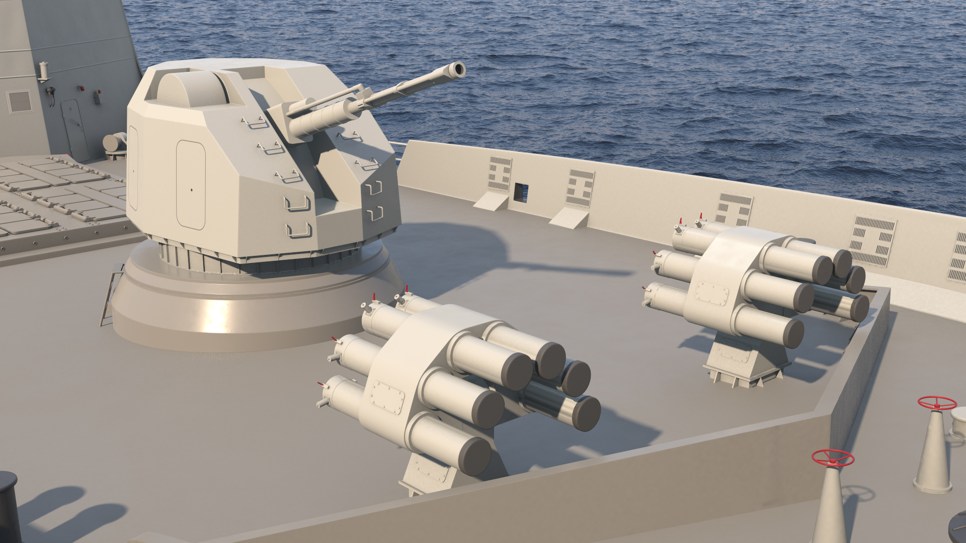 Type 87 Anti Submarine Rocket 3D model
