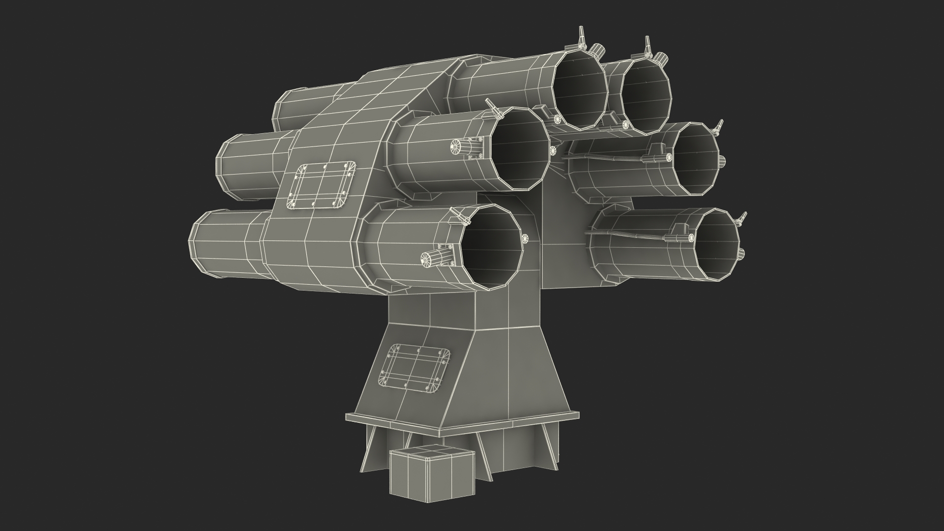 Type 87 Anti Submarine Rocket 3D model