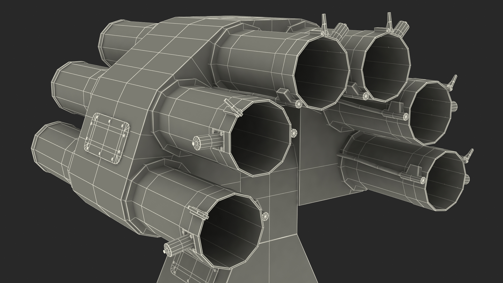 Type 87 Anti Submarine Rocket 3D model