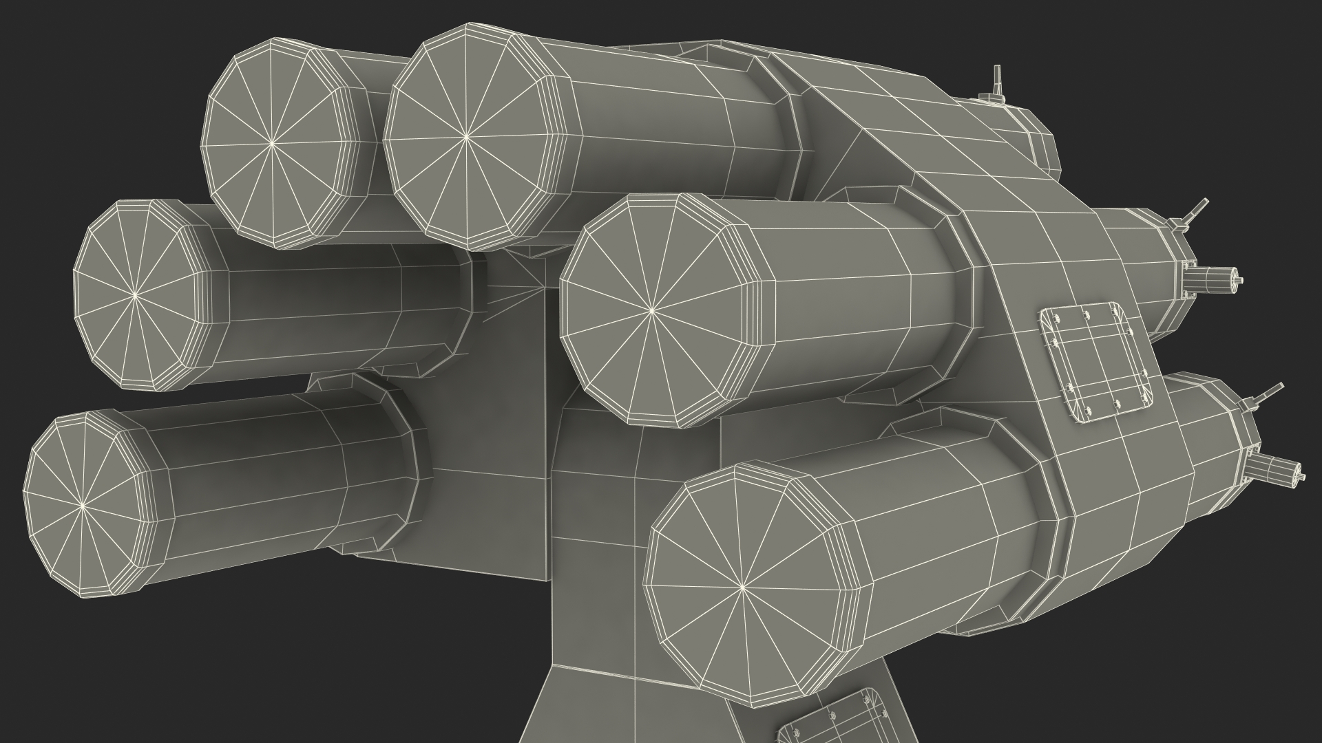 Type 87 Anti Submarine Rocket 3D model