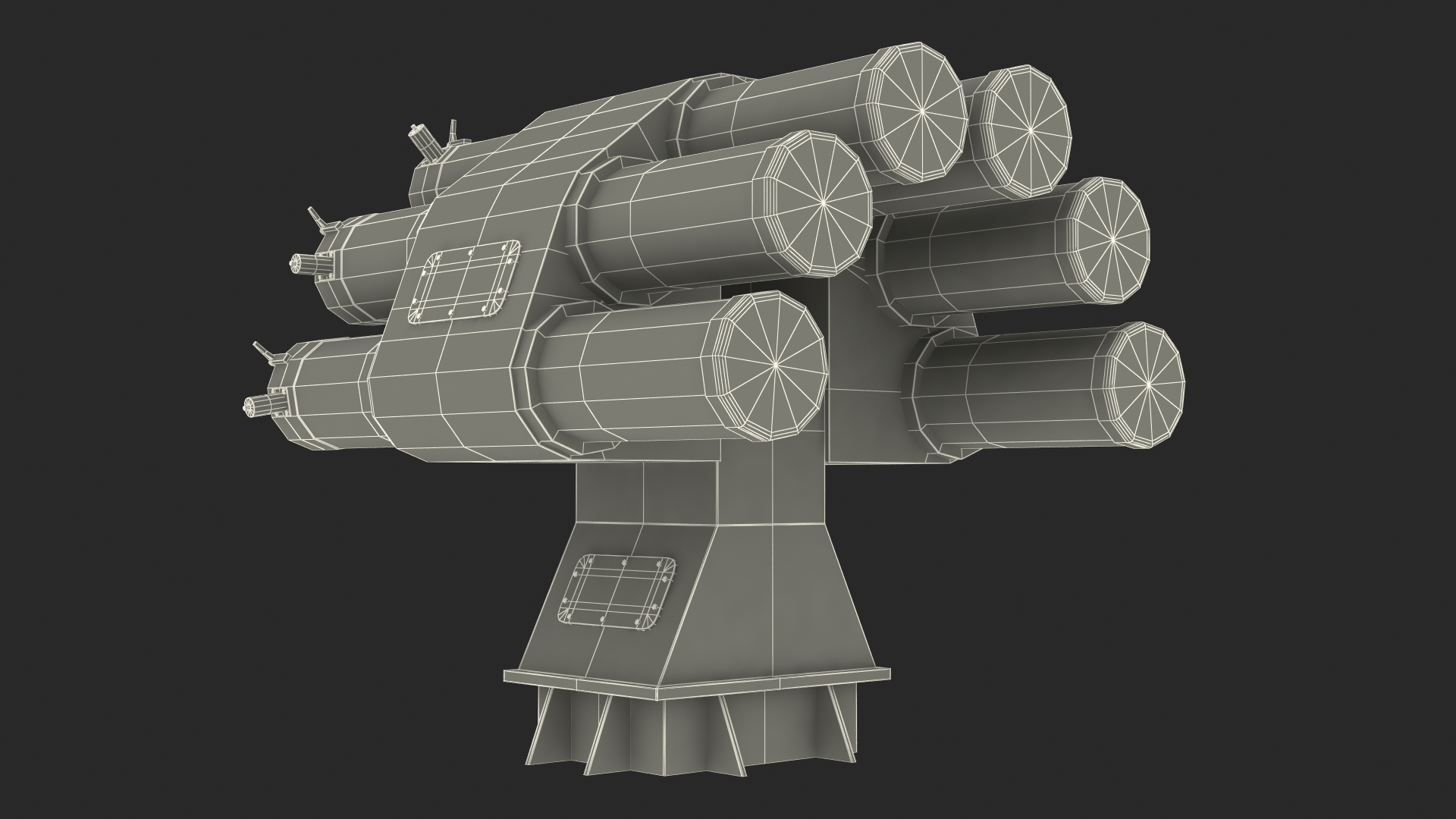 Type 87 Anti Submarine Rocket 3D model