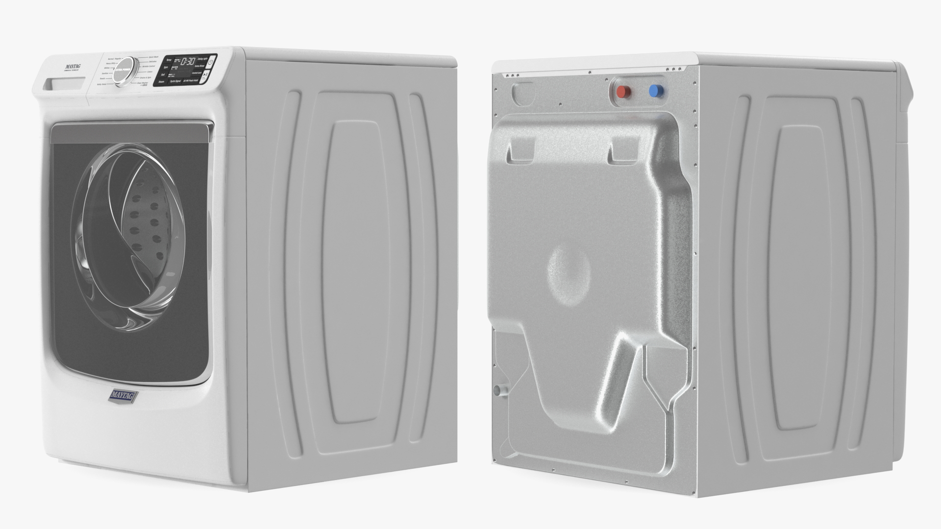 3D Washing Machine Maytag White model