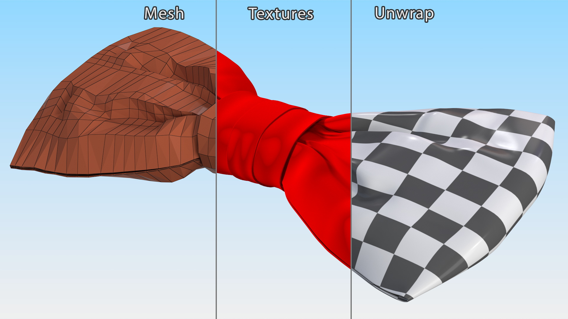 3D Red Bow Tie