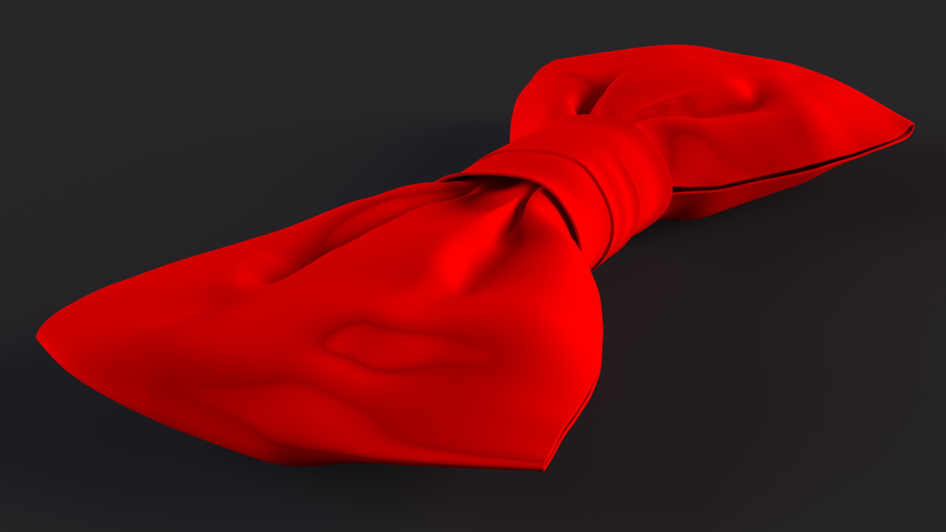 3D Red Bow Tie