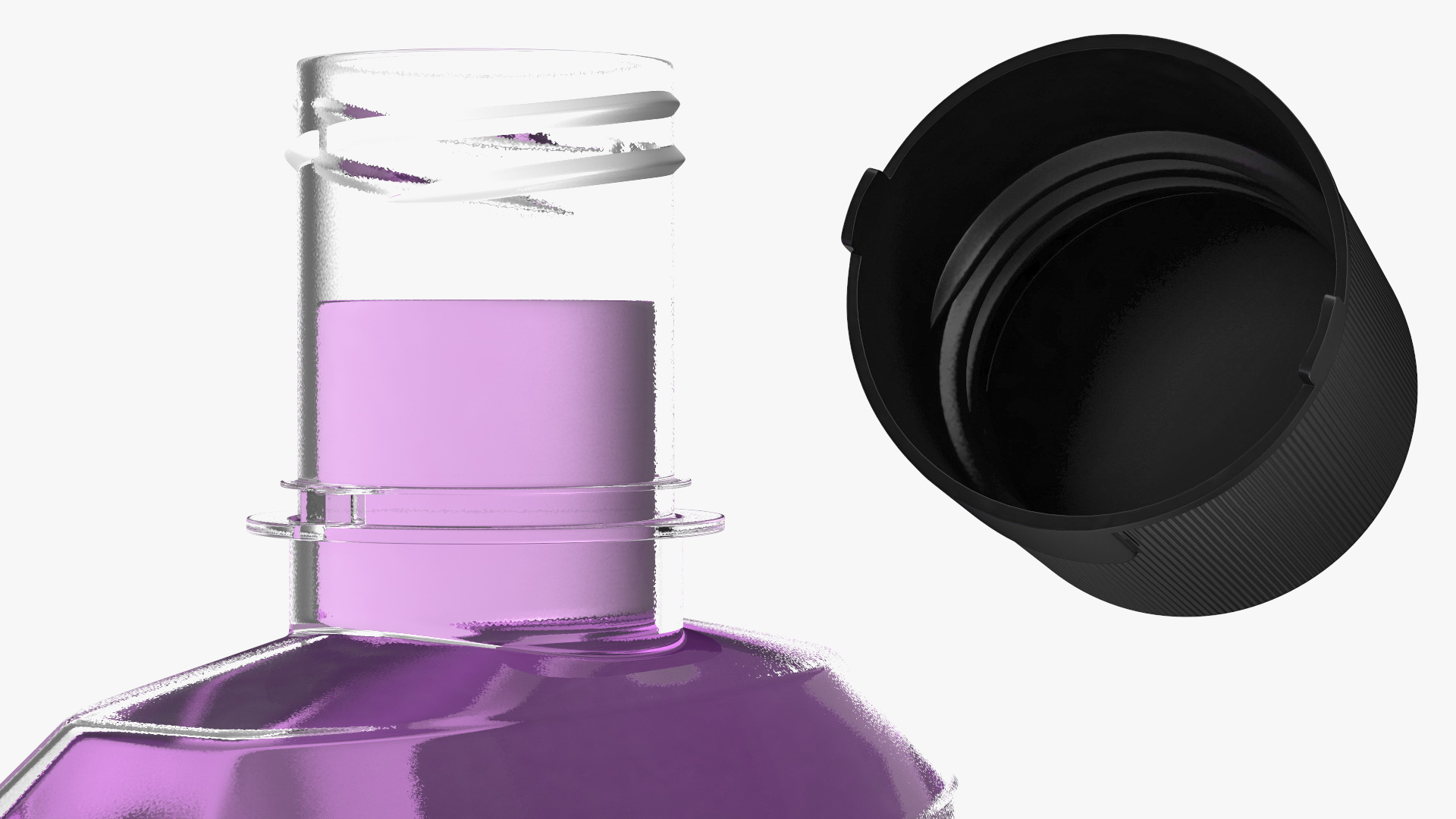 3D model Antiseptic Mouthwash 1L Bottle