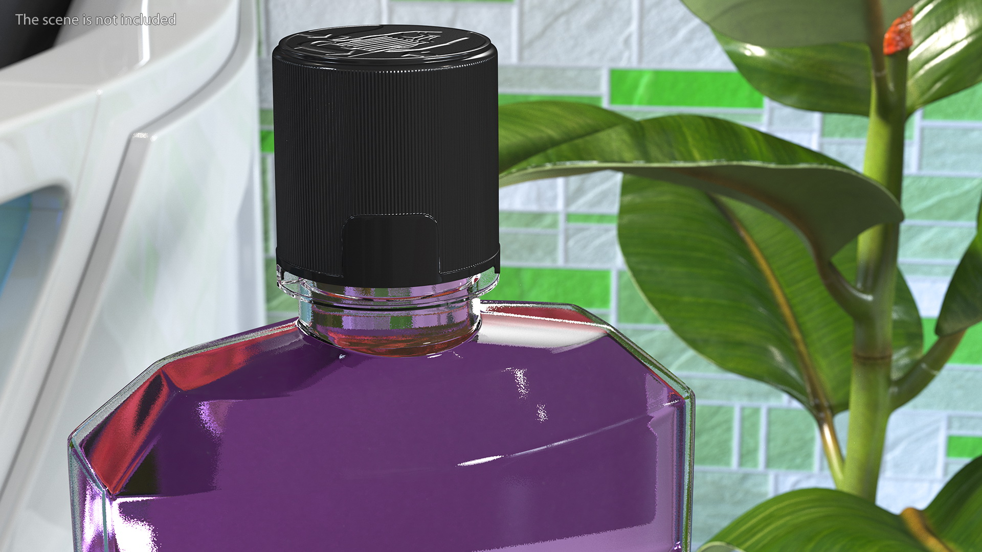 3D model Antiseptic Mouthwash 1L Bottle