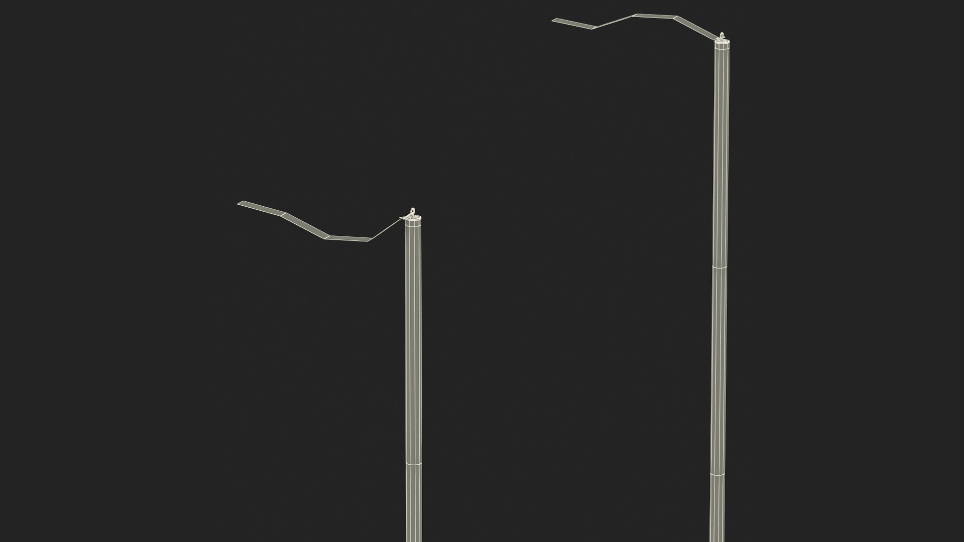 3D American Football Goal Posts model