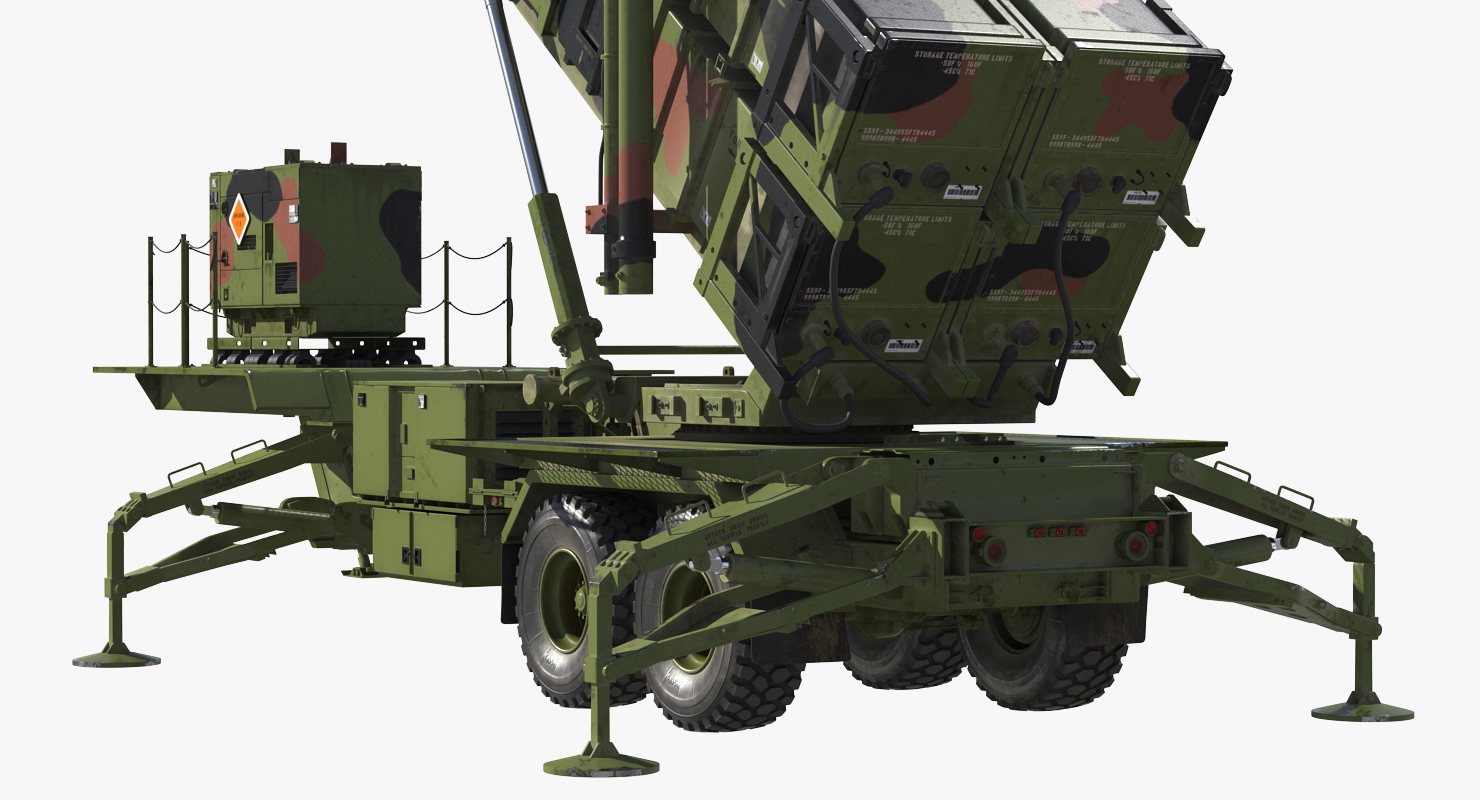 3D MIM 104 Patriot Surface to Air Missile SAM Battle Position model