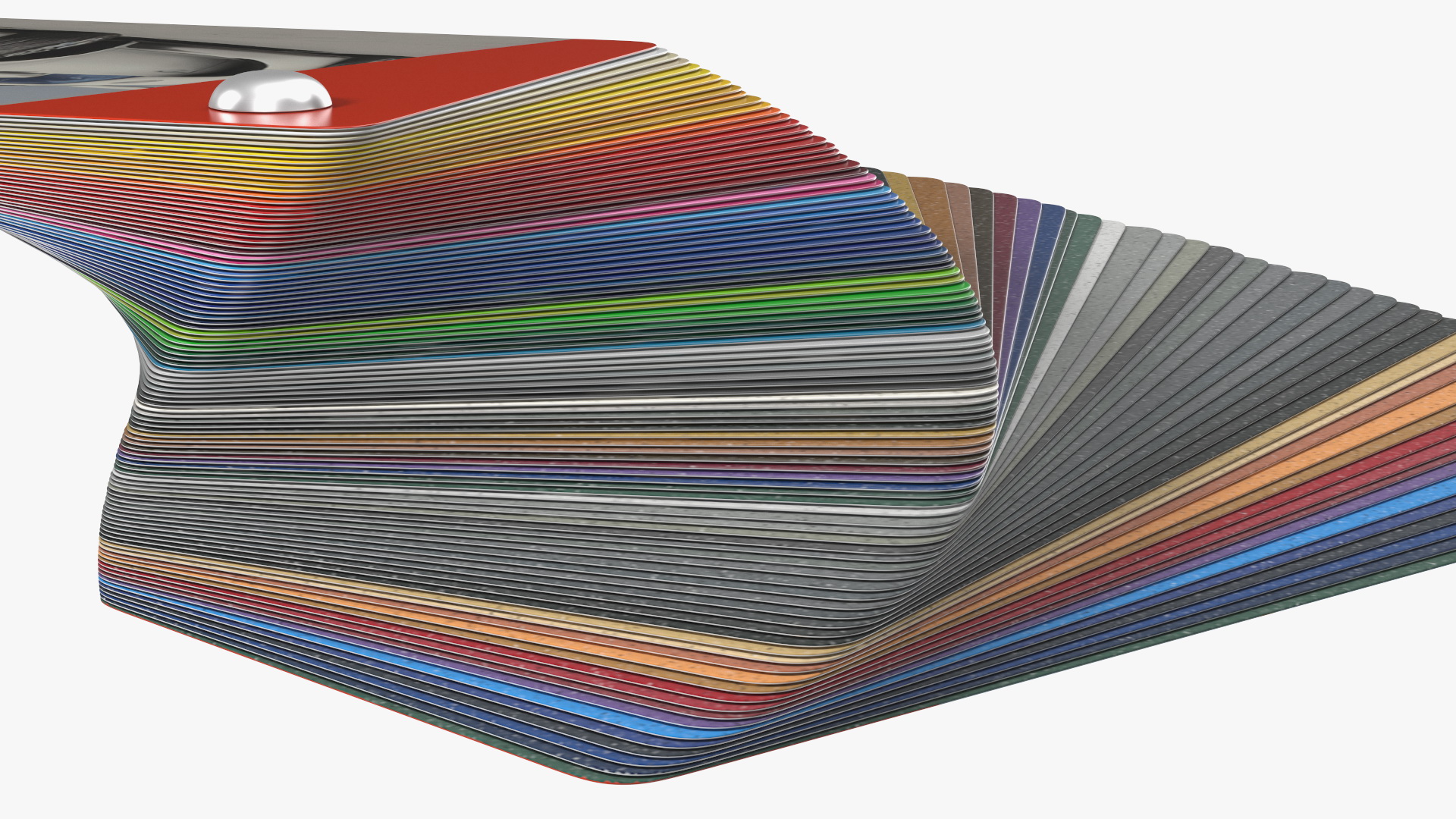3D model Unfolded Color Palette Guide Mockup