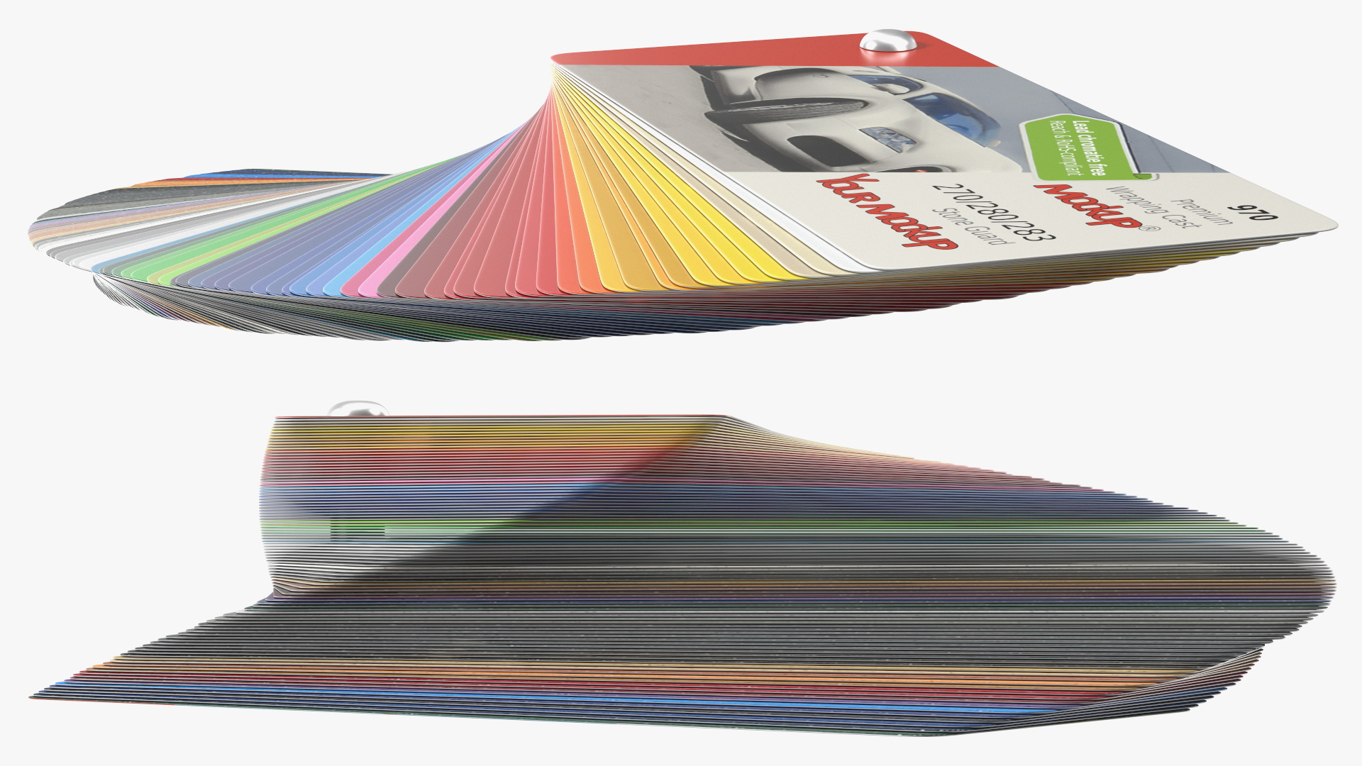 3D model Unfolded Color Palette Guide Mockup