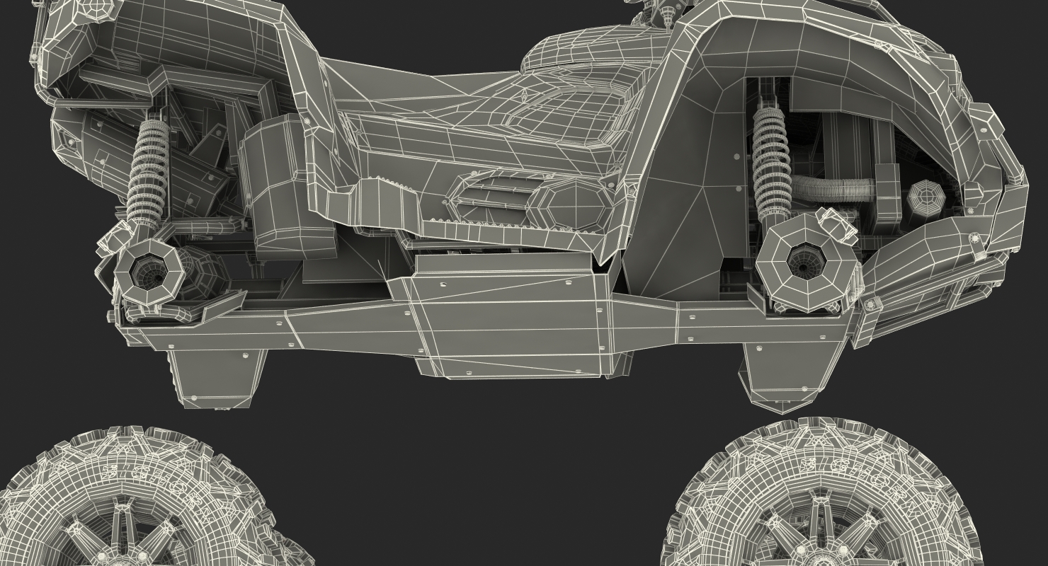 3D model Quad Bike TGB 1000 2016 Rigged