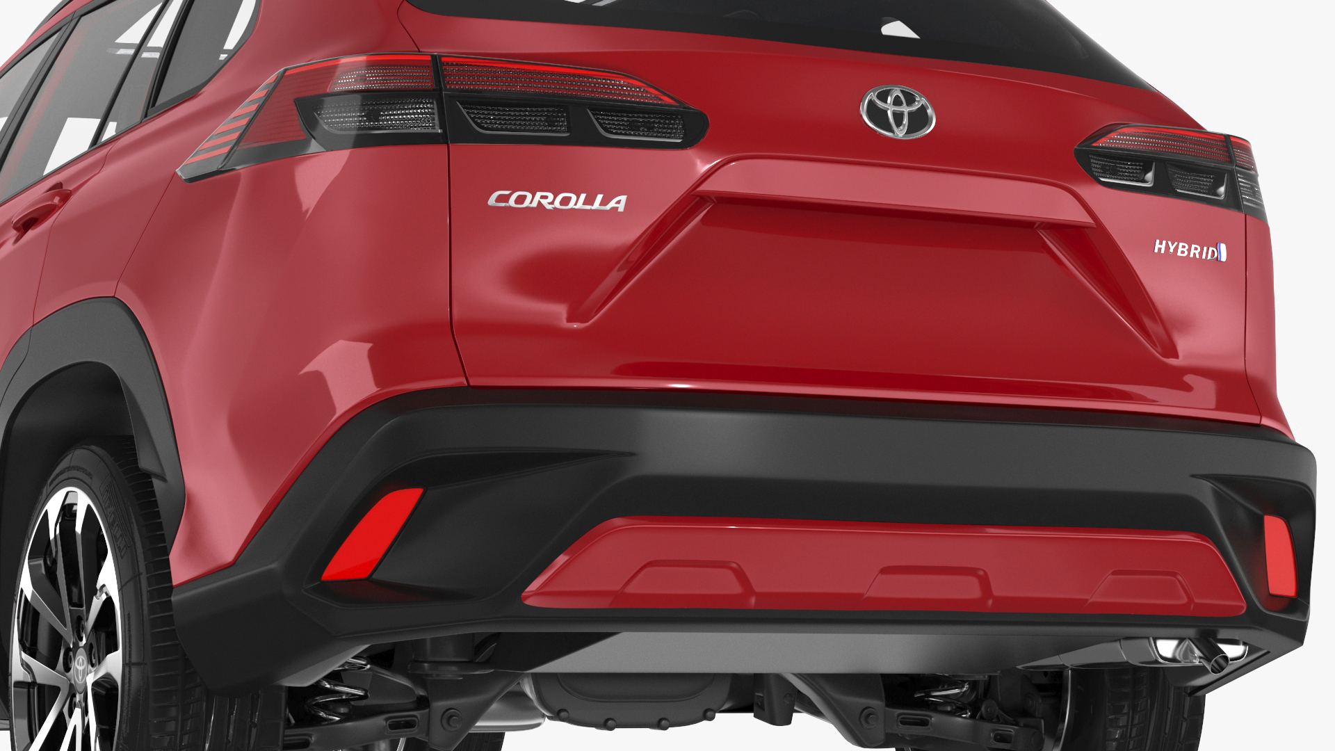 3D model Toyota Corolla Cross 2023 Red Color