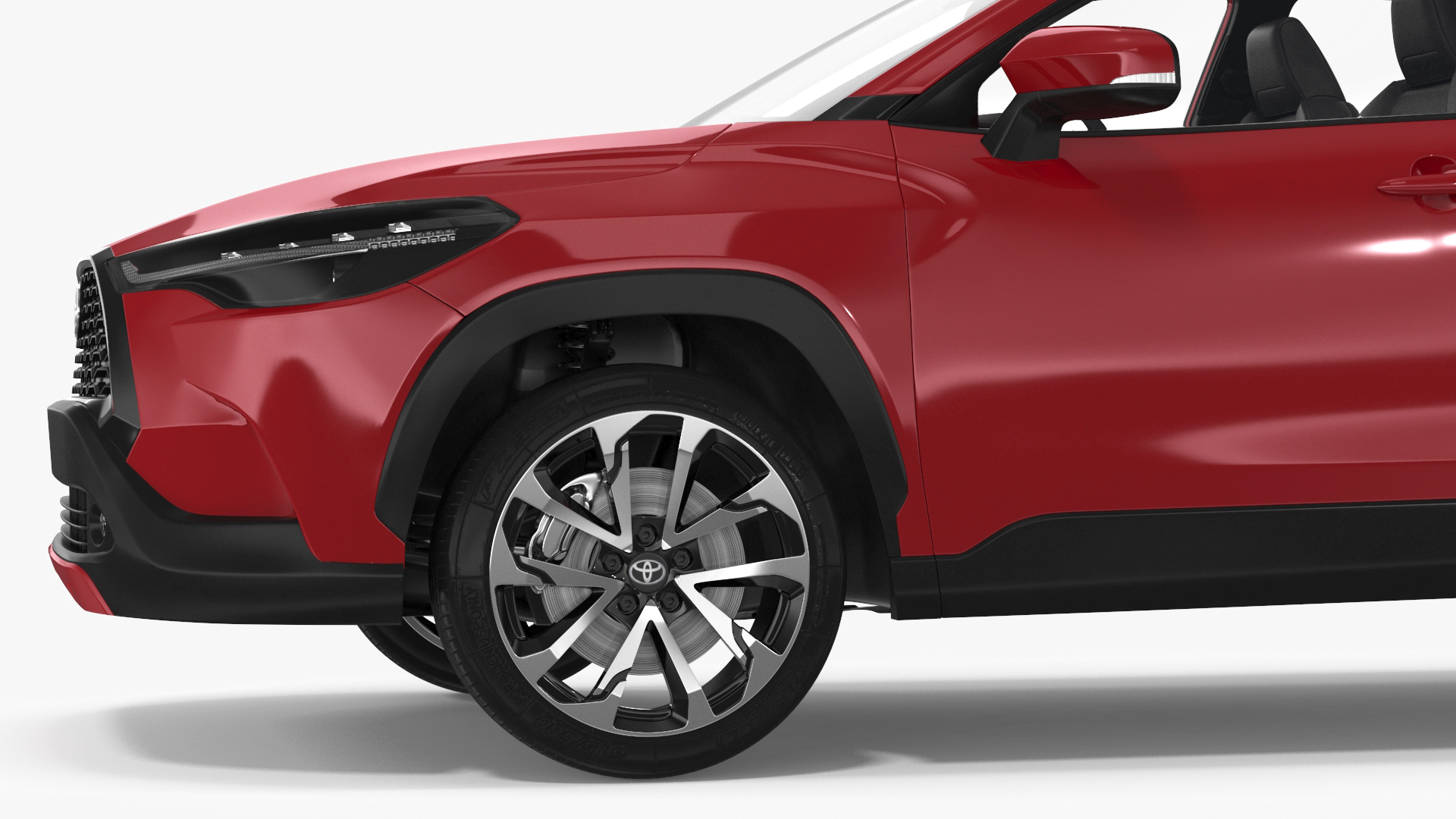 3D model Toyota Corolla Cross 2023 Red Color