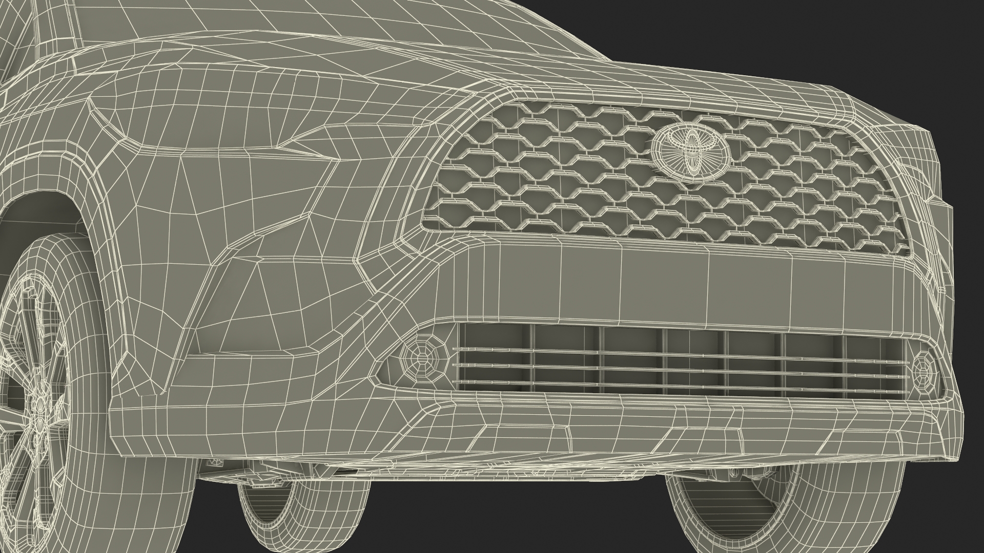 3D model Toyota Corolla Cross 2023 Red Color