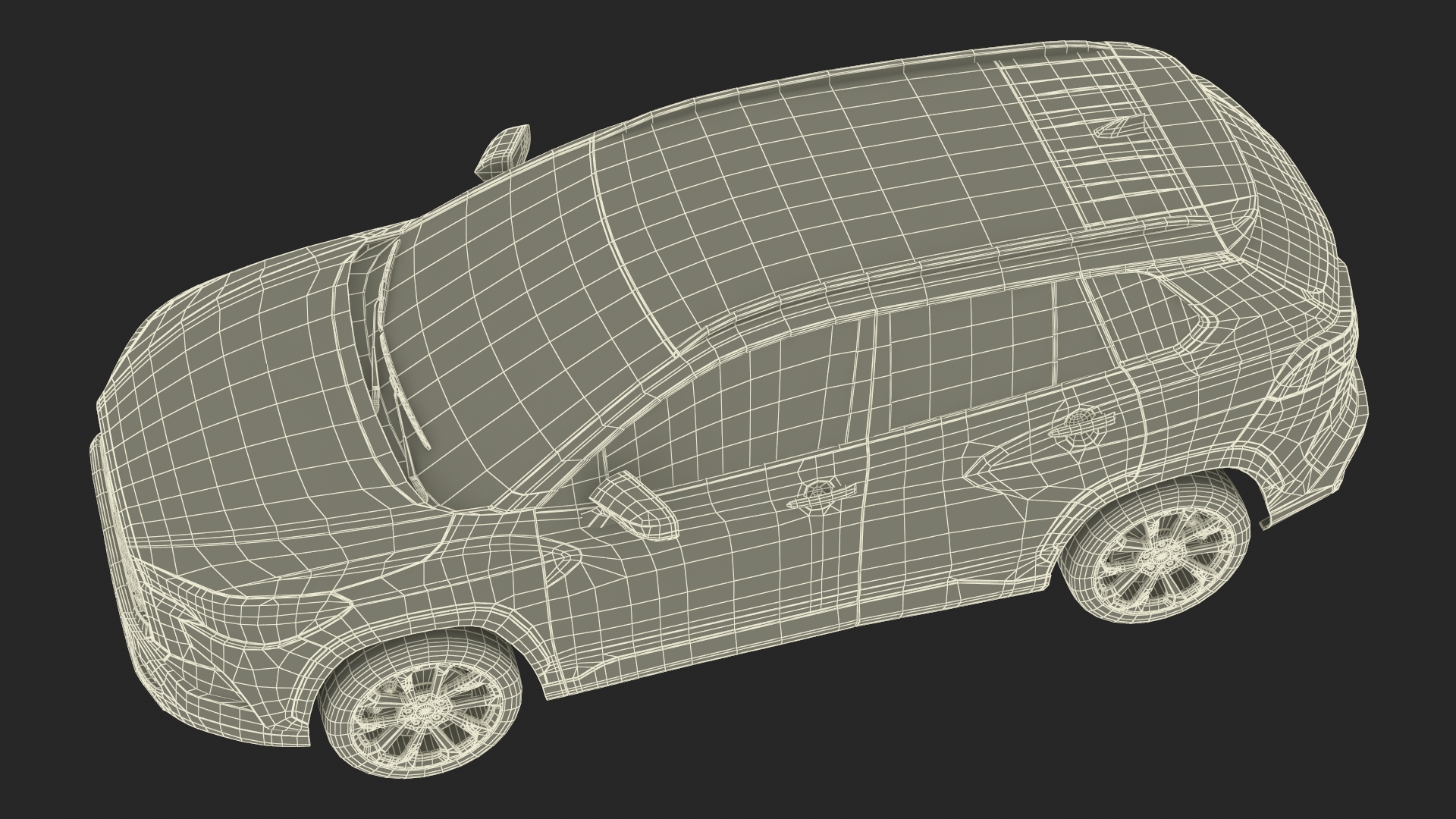 3D model Toyota Corolla Cross 2023 Red Color