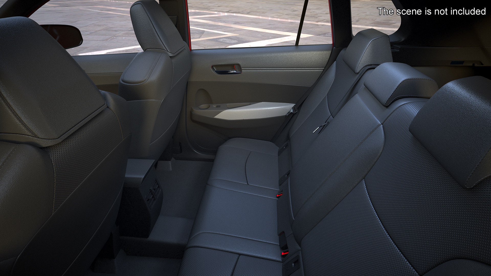 3D model Toyota Corolla Cross 2023 Red Color